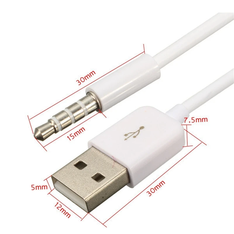 1/3PCS 3.5mm AUX Audio Conversion Cable AUX Audio Plug Jack to USB 2.0 Male Charge Cable Adapter
1/3PCS 3.5mm AUX Audio Conversion Cable AUX Audio Plug Jack to USB 2.0 Male Charge Cable Adapter