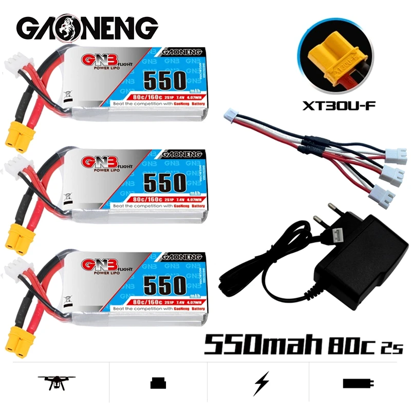 GNB HV Lipo батарея и зарядное устройство 550mAh 2S 7,4 V 80C/160C XT30U-F разъем для батарея для Emax babyhawk Микро Мини Квадрокоптер FPV гоночный Дрон
GNB HV Lipo батарея и зарядное устройство 550mAh 2S 7,4 V 80C/160C XT30U-F разъем для батарея для Emax babyhawk Микро Мини Квадрокоптер FPV гоночный Дрон