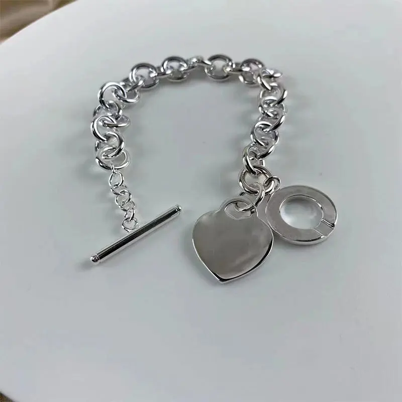Hot ot button design women's bracelet, 925 Sterling Silver Chain heart-shaped bracelet, boutique jewelry, Valentine's gift
Hot ot button design women's bracelet, 925 Sterling Silver Chain heart-shaped bracelet, boutique jewelry, Valentine's gift