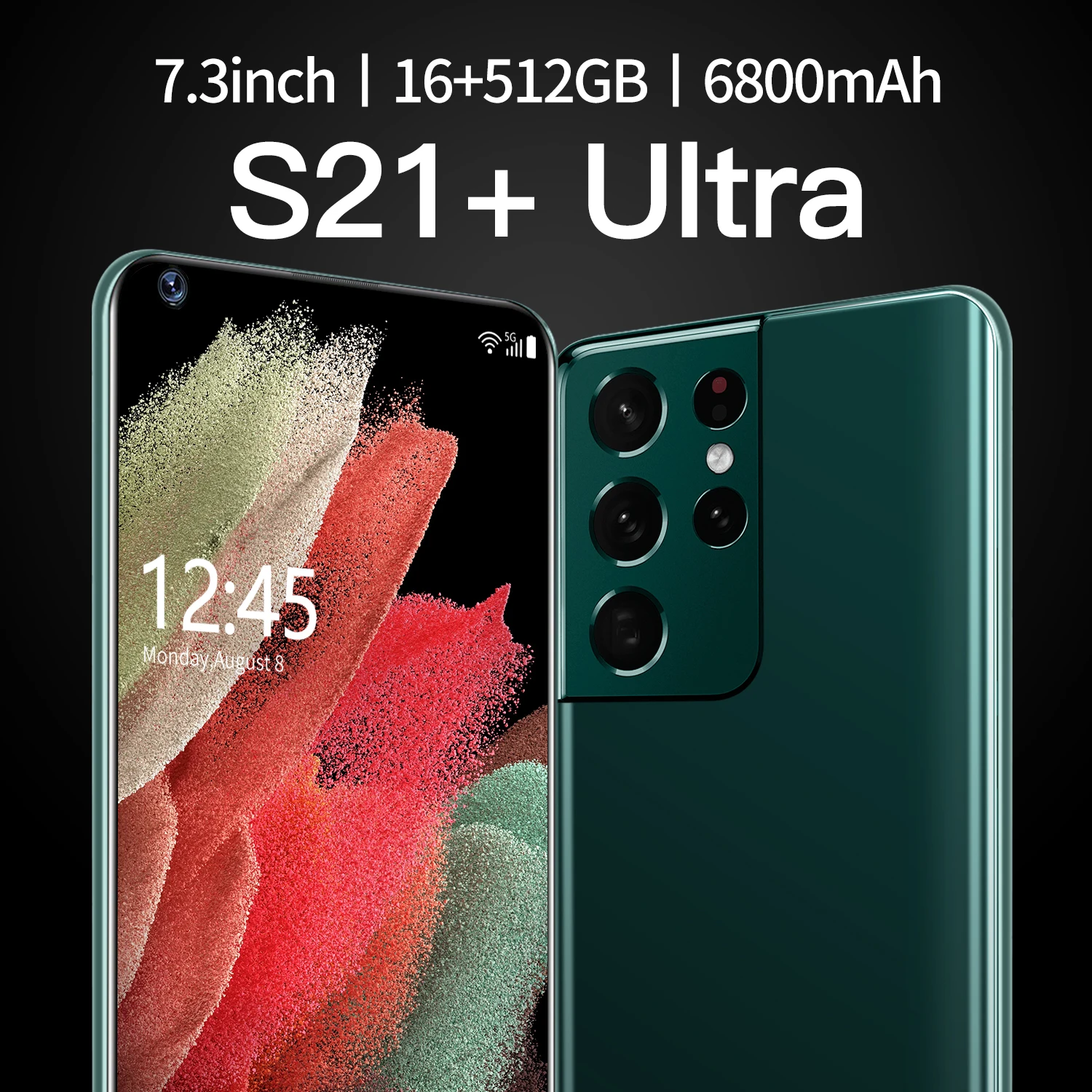 New Version Galay S21+ Ultra 5G 7.3 Inch Smartphone 6800mAh 24MP+48MP 12GB+512GB Unlock Mobile Phones Global Version
New Version Galay S21+ Ultra 5G 7.3 Inch Smartphone 6800mAh 24MP+48MP 12GB+512GB Unlock Mobile Phones Global Version