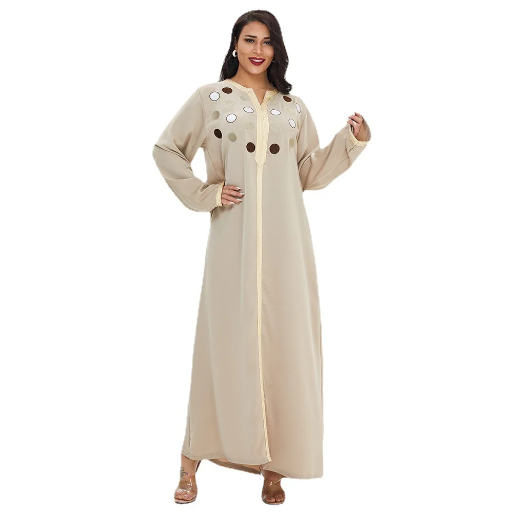 Donsignet Muslim Fashion Spring Casual Long Dress Loose Waist Vestidos Solid Color Middle Eastern Robe Abaya Turkey Muslim Dress
Donsignet Muslim Fashion Spring Casual Long Dress Loose Waist Vestidos Solid Color Middle Eastern Robe Abaya Turkey Muslim Dress