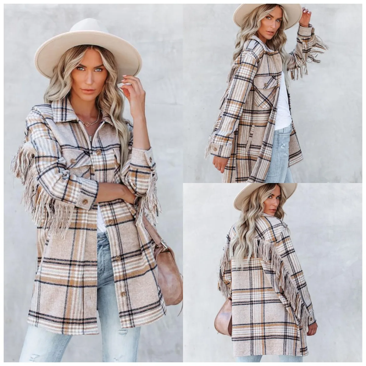 Plaid Shirts Womens Blouses Long Sleeve Lady Checked Tops Loose Female Outwear Casual Clothes Spring Autumn News women shirts
Plaid Shirts Womens Blouses Long Sleeve Lady Checked Tops Loose Female Outwear Casual Clothes Spring Autumn News women shirts