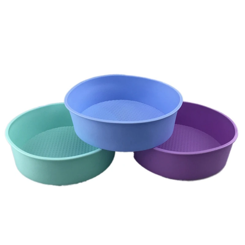 

Silicone Cake Round Shape Mold Kitchen Bakeware DIY Desserts Baking Mold Mousse Cake Moulds Baking Pan Tools cocina Random Color