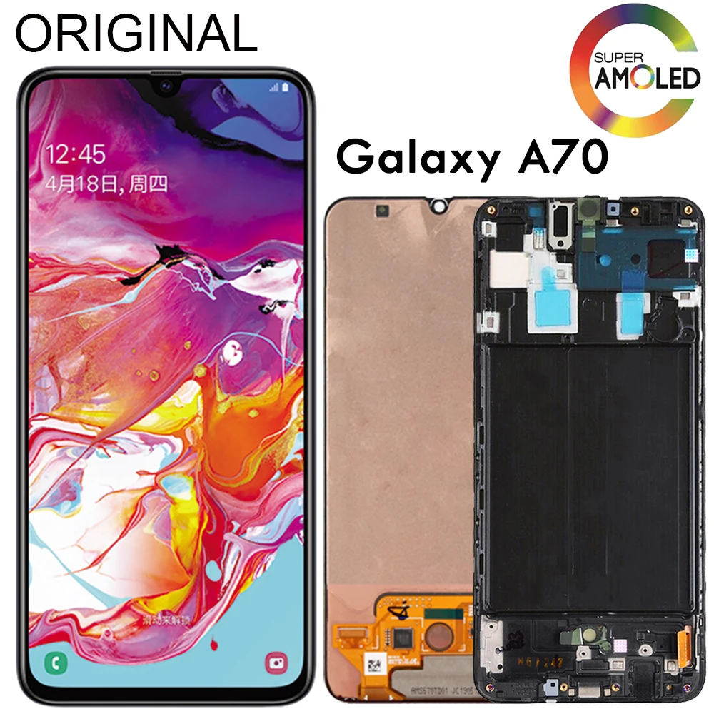 6.7" Original AMOLED A70 lcd For Samsung galaxy A70 2019 A705 A705F SM-A705F Display Touch Screen Digitizer Assembly Replacement
6.7" Original AMOLED A70 lcd For Samsung galaxy A70 2019 A705 A705F SM-A705F Display Touch Screen Digitizer Assembly Replacement