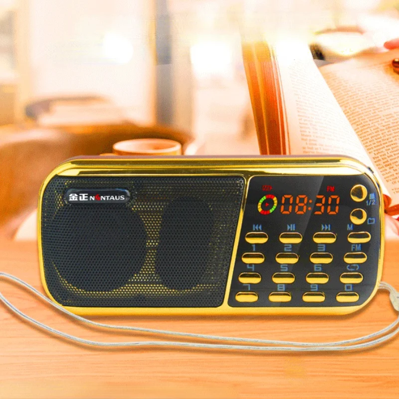 Portable small audio old man portable FM radio MP3 format player supports dual TF Card U disk and external mini audio radio
Portable small audio old man portable FM radio MP3 format player supports dual TF Card U disk and external mini audio radio