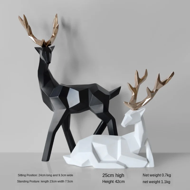 Deers Sculpture Resin Deer Statue Nordic Decoration Home Decor Statues Deer Figurines Modern Decoration Deers Table Ornament
Deers Sculpture Resin Deer Statue Nordic Decoration Home Decor Statues Deer Figurines Modern Decoration Deers Table Ornament