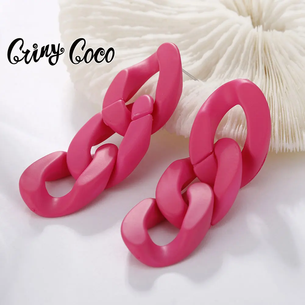 Cring Coco 2021 Hollow Out Earrings Female Color Chain Earrings Female Candy Lovely Leather Earrings Acrylic Hand Paint Sof Gift
Cring Coco 2021 Hollow Out Earrings Female Color Chain Earrings Female Candy Lovely Leather Earrings Acrylic Hand Paint Sof Gift