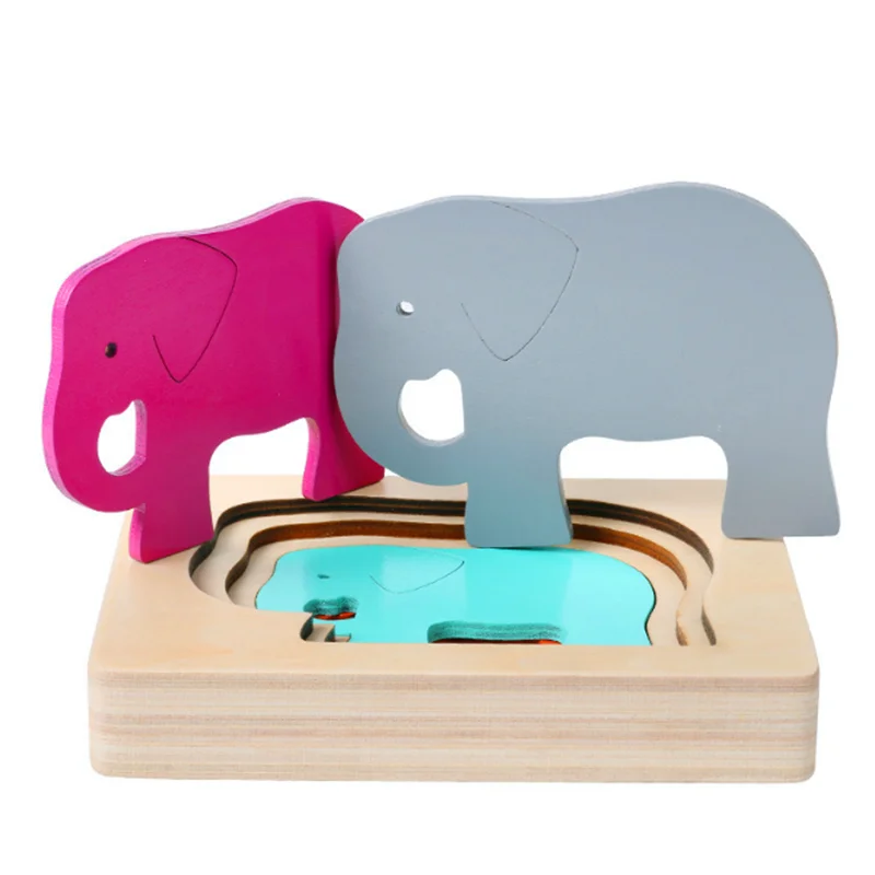 Kids Wooden Toys For Children Animal Carton 3D Puzzle Multilayer Jigsaw Puzzles Baby Toys Child Early Educational Aids
Kids Wooden Toys For Children Animal Carton 3D Puzzle Multilayer Jigsaw Puzzles Baby Toys Child Early Educational Aids