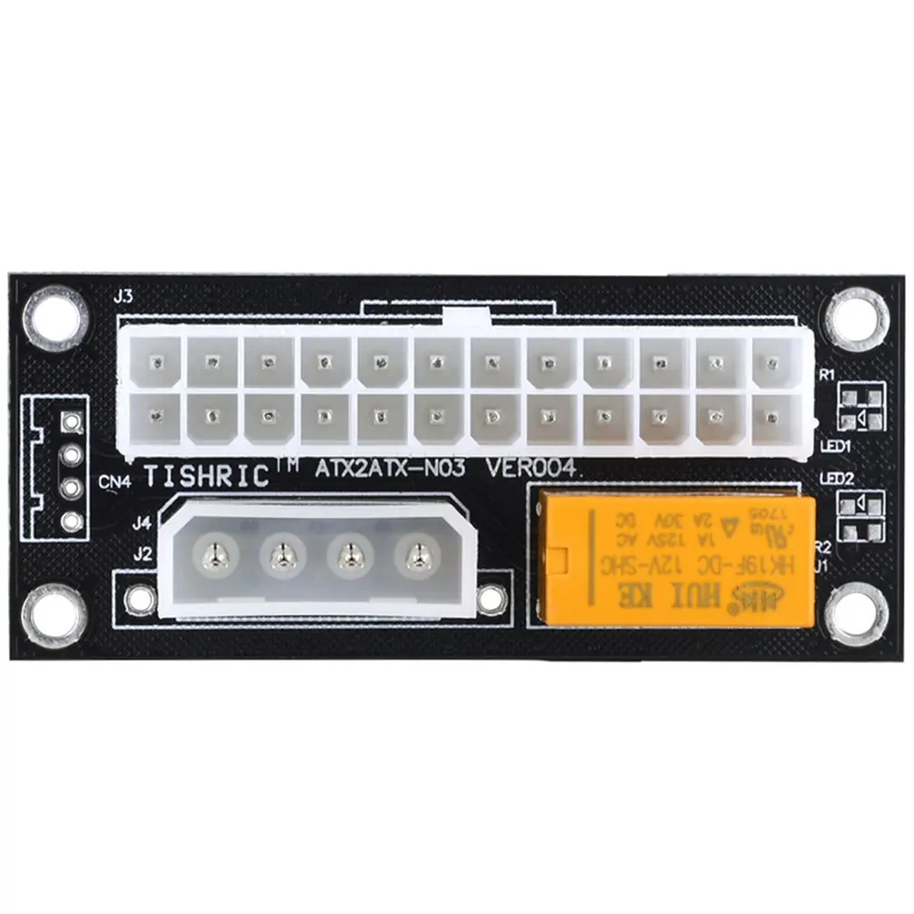 Dual PSU Power Supply Sync Adapter Add2psu ATX 24Pin To 4pin Molex Synchronous Connector Riser Cable Miner Mining Black
Dual PSU Power Supply Sync Adapter Add2psu ATX 24Pin To 4pin Molex Synchronous Connector Riser Cable Miner Mining Black