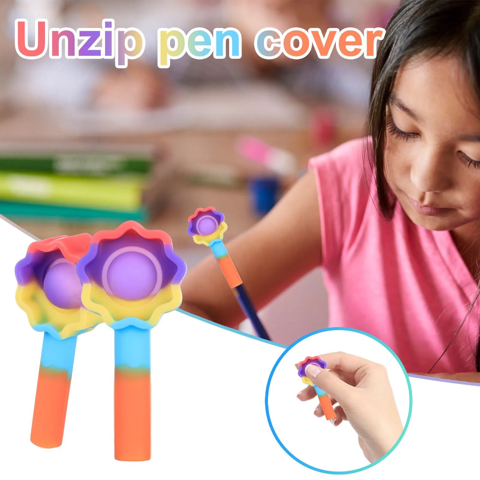 Unzip popit pen cover Mini Simple Dimple Sensory Fidget Toy Pen Cap Cover For Pressure Relief Montessori Antistress Brinquedos
Unzip popit pen cover Mini Simple Dimple Sensory Fidget Toy Pen Cap Cover For Pressure Relief Montessori Antistress Brinquedos