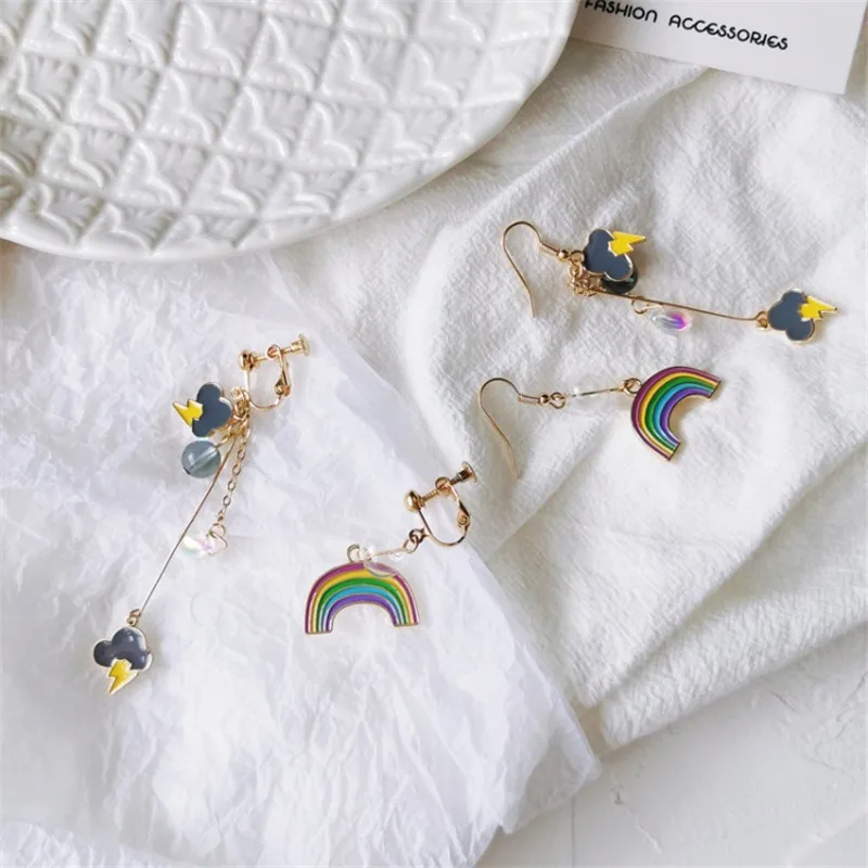 New fashion black black cloud lightning earrings ear clip jewelry girls cute rainbow white clouds weather earrings jewelry girlf
New fashion black black cloud lightning earrings ear clip jewelry girls cute rainbow white clouds weather earrings jewelry girlf