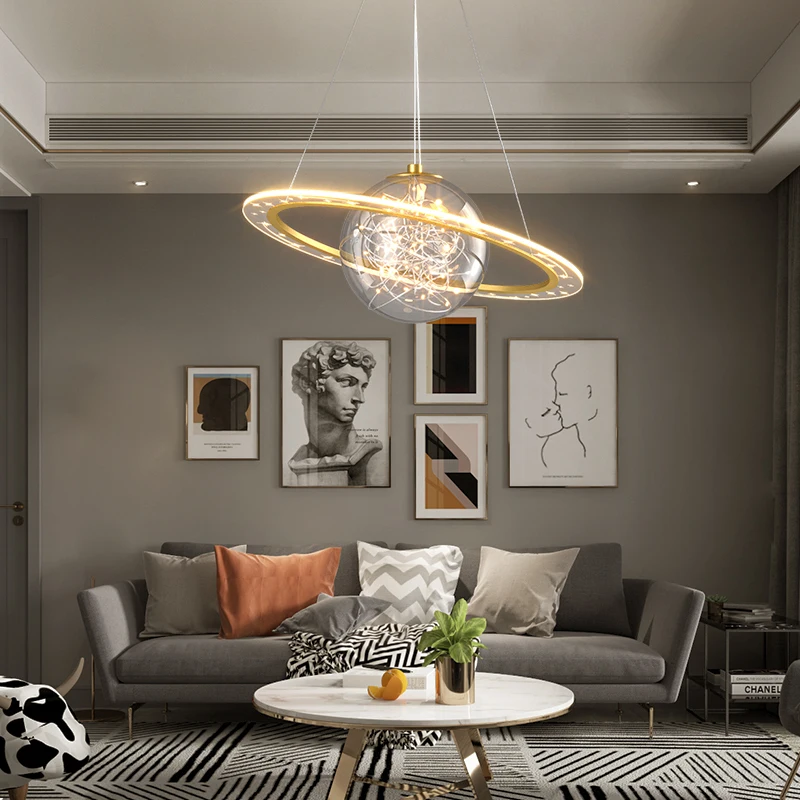 GY Dining Room Chandelier Nordic Light Luxury Master Bedroom Room Lamp Creative Ring Lamp
GY Dining Room Chandelier Nordic Light Luxury Master Bedroom Room Lamp Creative Ring Lamp