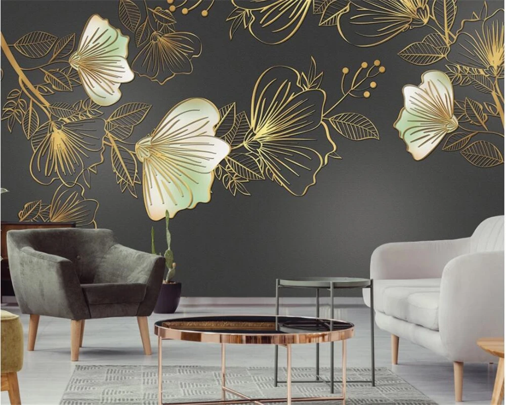 Beibehang Photo Wallpaper Golden high quality flowers And Birds aircraft Murals Living Room Bedroom Waterproof Wall 3d wallpaper
Beibehang Photo Wallpaper Golden high quality flowers And Birds aircraft Murals Living Room Bedroom Waterproof Wall 3d wallpaper