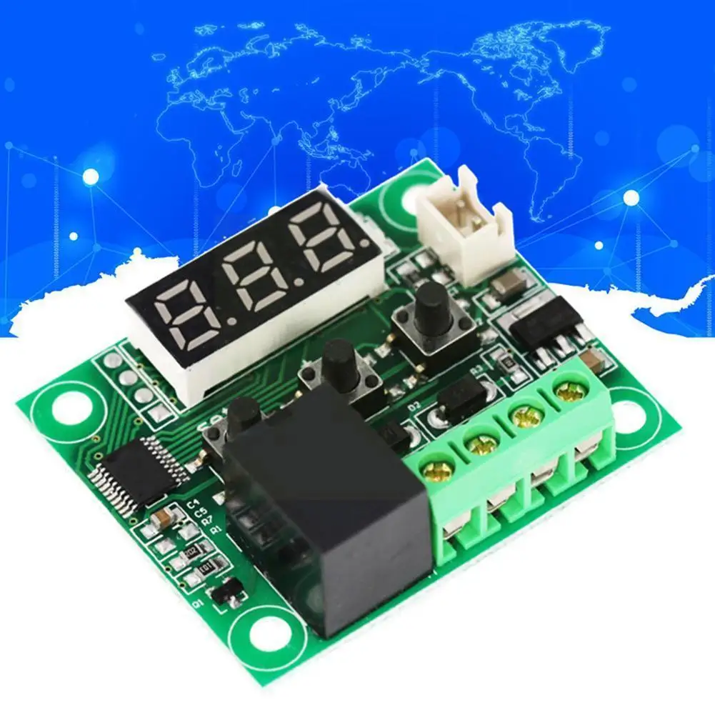 Цифровой дисплей W1209, высокоточный регулятор температуры, ler Micro, плата контроля температуры, переключатель температуры V5z8
Цифровой дисплей W1209, высокоточный регулятор температуры, ler Micro, плата контроля температуры, переключатель температуры V5z8