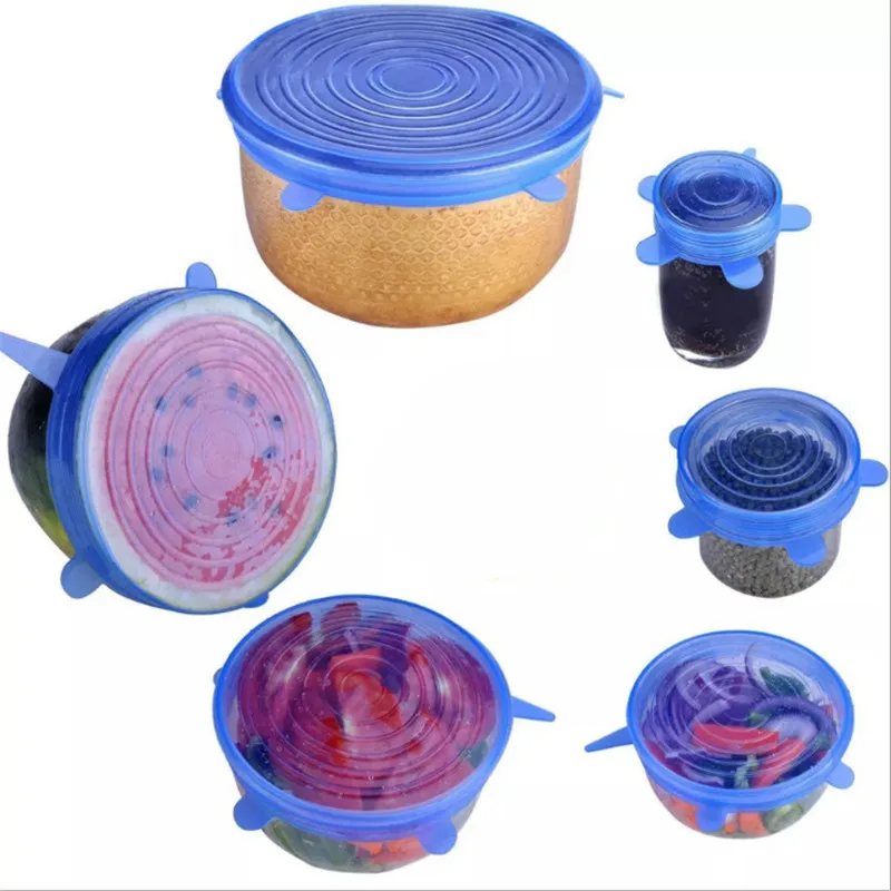 6 Pcs Kitchen Gadgets Kitchen Accessories Reusable Silicon Stretch Lids Universal Lid Silicone Food Wrap Bowl Lid Kitchen Tools
6 Pcs Kitchen Gadgets Kitchen Accessories Reusable Silicon Stretch Lids Universal Lid Silicone Food Wrap Bowl Lid Kitchen Tools