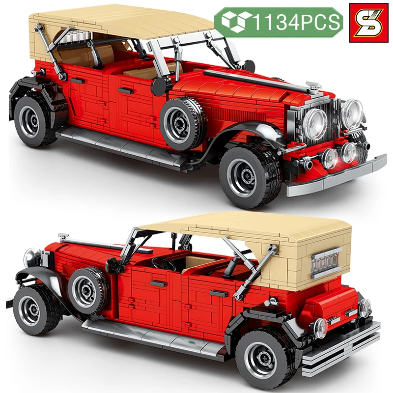SY BLOCK Technical Creator Retro Car Building Blocks MOC Famous Classic Red Vehicle Bricks DIY Toys for Kids Birthday Gifts
SY BLOCK Technical Creator Retro Car Building Blocks MOC Famous Classic Red Vehicle Bricks DIY Toys for Kids Birthday Gifts