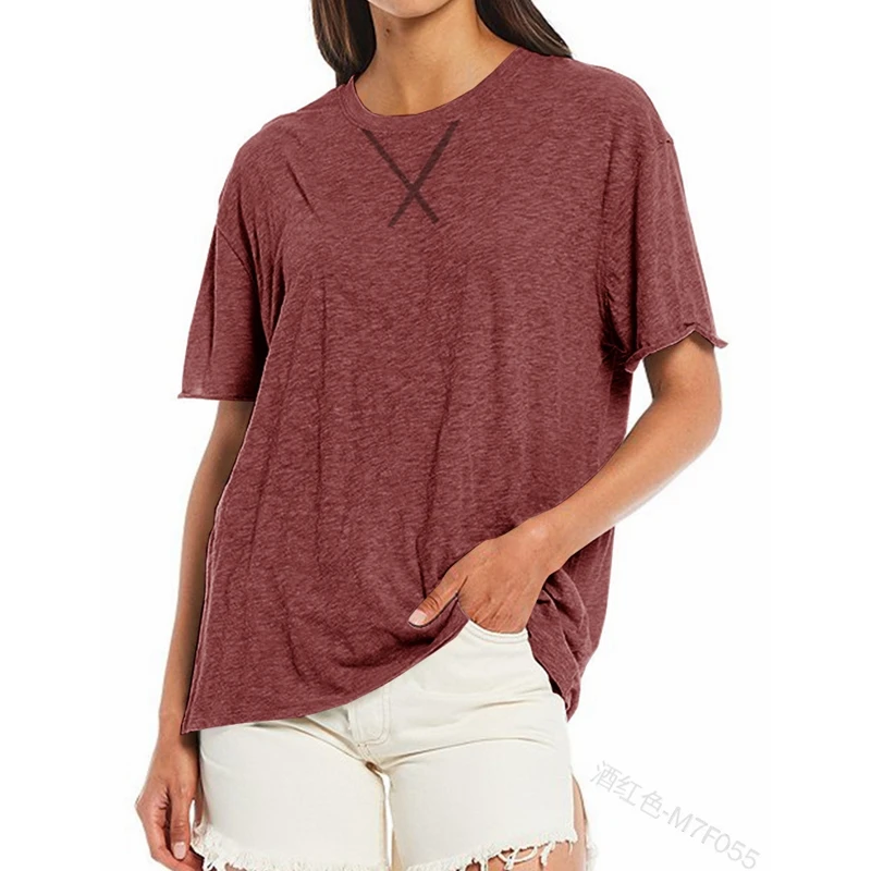 WEPBEL O-Neck Loose T-shirt Women's Casual Solid Color Short Sleeve T-shirt Summer Fashion Printed Pullover T-shirt Tops
WEPBEL O-Neck Loose T-shirt Women's Casual Solid Color Short Sleeve T-shirt Summer Fashion Printed Pullover T-shirt Tops
