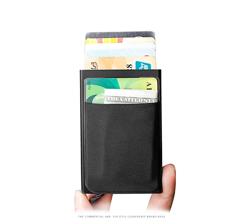 Credit Card Holder Case Aluminum Wallet with Elasticity Back Pocket RFID Thin Metal Wallet Business ID Card Holder
Credit Card Holder Case Aluminum Wallet with Elasticity Back Pocket RFID Thin Metal Wallet Business ID Card Holder