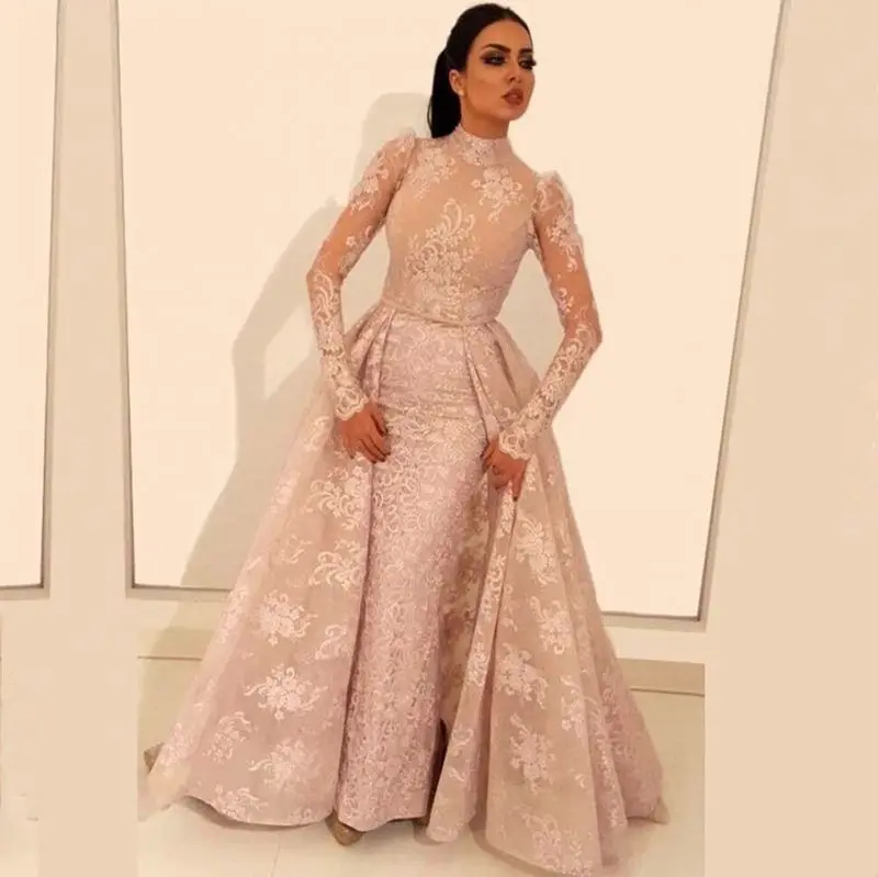Elegant Muslim Evening Dresses Mermaid Long Sleeves Lace Appliques Moroccan Kaftan Dubai Saudi Arabia Long Prom Dress Gown
Elegant Muslim Evening Dresses Mermaid Long Sleeves Lace Appliques Moroccan Kaftan Dubai Saudi Arabia Long Prom Dress Gown