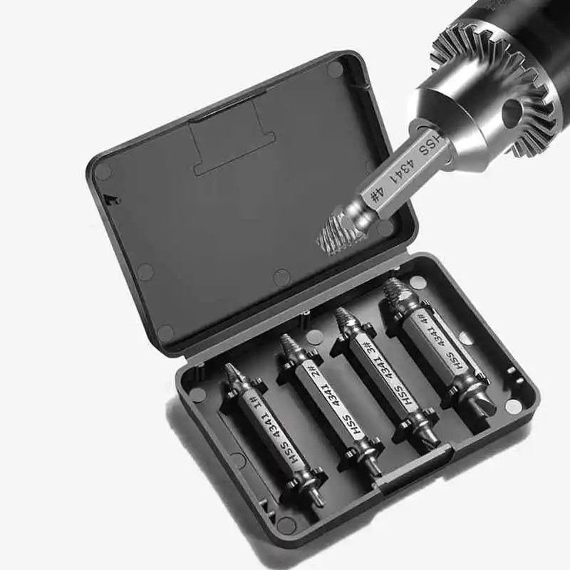 Latest 5pcs 6pcs Extractor Impact Cordless Electric Drill Screwdriver Rusty Broken Screw Universal Cone HSS | Инструменты