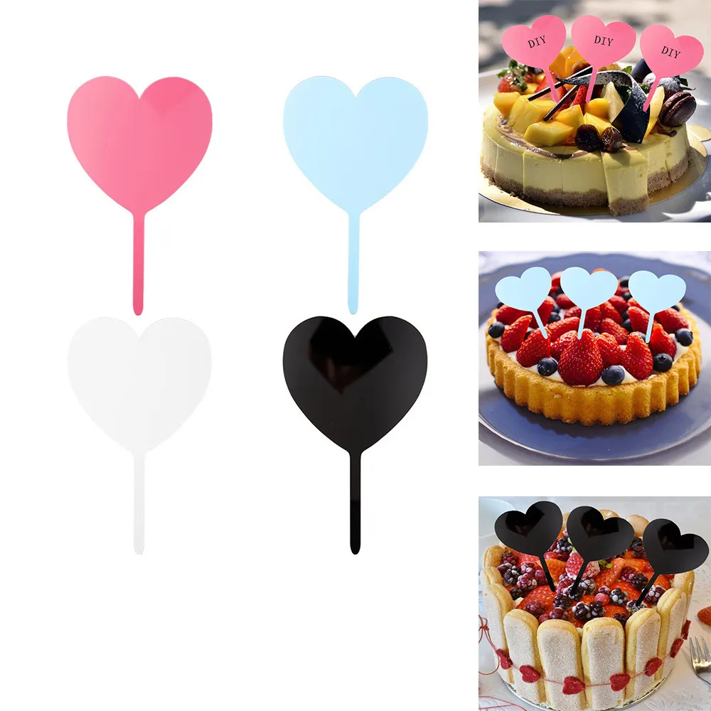 Love Flag Cake Topper Solid Color Heart-shaped Acrylic Board Diy Cake Decoration Birthday Party Wedding Baby Shower Supplies
Love Flag Cake Topper Solid Color Heart-shaped Acrylic Board Diy Cake Decoration Birthday Party Wedding Baby Shower Supplies