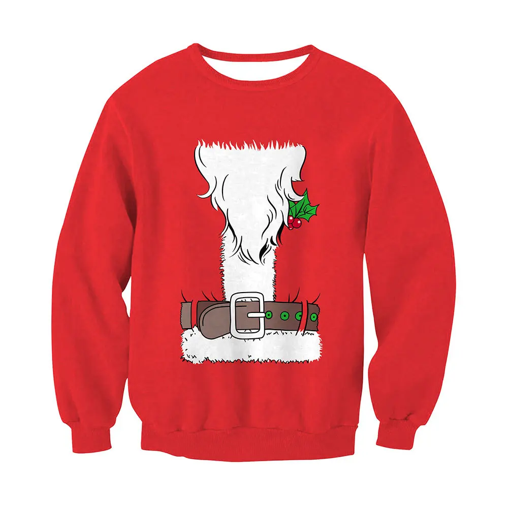 Unisex Adult Costume for Christmas Digital Printed O-neck Long Sleeves T-shirt for Theme Party or Daily Dressing
Unisex Adult Costume for Christmas Digital Printed O-neck Long Sleeves T-shirt for Theme Party or Daily Dressing