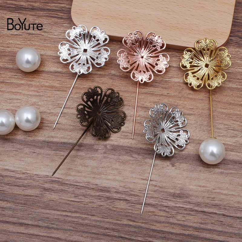 BoYuTe (20 Pieces/Lot) Metal Brass 32MM Flower Lapel Pin with Pearl Stopper Diy Handmade Brooch Pins Jewelry Accessories
BoYuTe (20 Pieces/Lot) Metal Brass 32MM Flower Lapel Pin with Pearl Stopper Diy Handmade Brooch Pins Jewelry Accessories