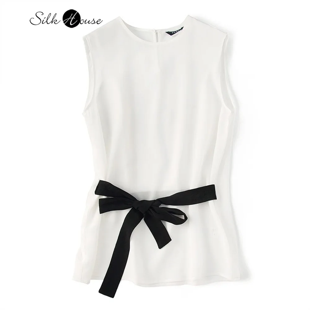 Light Luxury Heavy Weight Silk Temperament Top Lace Up Bow Sleeveless Women's T-shirt
Light Luxury Heavy Weight Silk Temperament Top Lace Up Bow Sleeveless Women's T-shirt