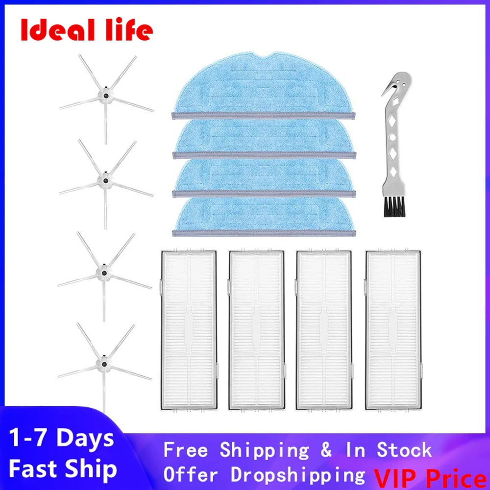 13PCS Main Brush Mop Cloths Filter For Xiaomi Roborock S7 Series, S7 S7Plus T7S T7plus T7Splus Vacuum Cleaner Household Sweeper
13PCS Main Brush Mop Cloths Filter For Xiaomi Roborock S7 Series, S7 S7Plus T7S T7plus T7Splus Vacuum Cleaner Household Sweeper