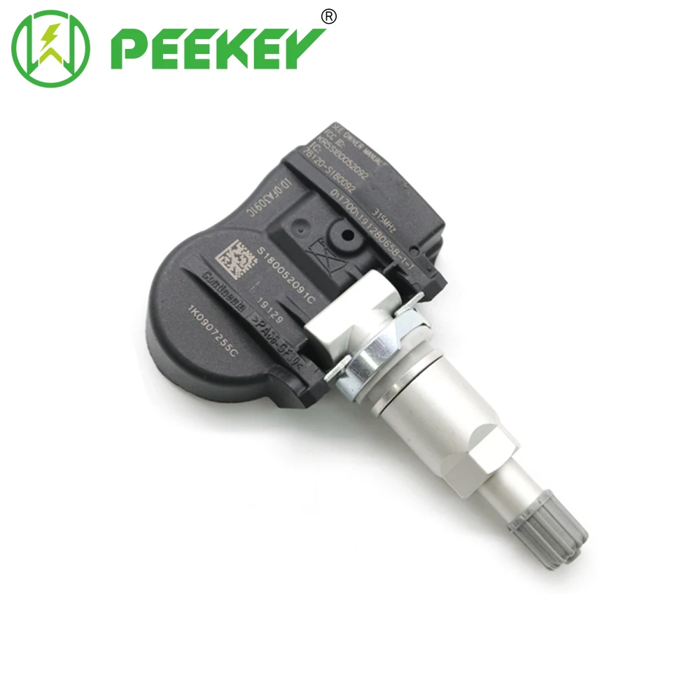TPMS Tire Pressure Monitor Sensor 1K0907255C for Audi Quattro SQ5 Volkswagen EOS Passat Beetle Golf
TPMS Tire Pressure Monitor Sensor 1K0907255C for Audi Quattro SQ5 Volkswagen EOS Passat Beetle Golf