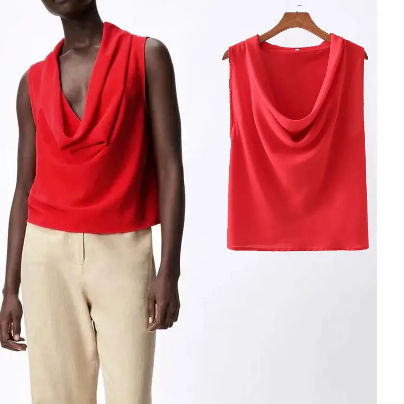 Nlzgmsj Za 2021 Red Flowy Summer Blouse Women Vintage Draped Blouses Fashion Ruching Shirt Casual Woman Top Blusa Mujer 202106
Nlzgmsj Za 2021 Red Flowy Summer Blouse Women Vintage Draped Blouses Fashion Ruching Shirt Casual Woman Top Blusa Mujer 202106