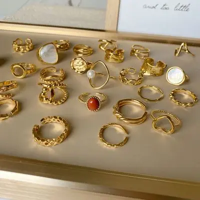 Retro Ring For Women Gold Ring Simple Jewelry Personality Versatile Temperament Niche Japanese And Korean Style 2021 Fashion
Retro Ring For Women Gold Ring Simple Jewelry Personality Versatile Temperament Niche Japanese And Korean Style 2021 Fashion