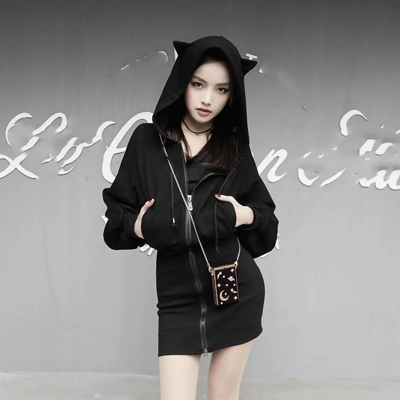 Harajuku Hoodies Women's Punk Hoodie Autumn Winter Cat Ear Pullover Long Sleeve Hooded Cute Sweatshirt Cat Ear Hoodie Pullover
Harajuku Hoodies Women's Punk Hoodie Autumn Winter Cat Ear Pullover Long Sleeve Hooded Cute Sweatshirt Cat Ear Hoodie Pullover