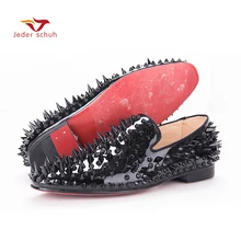 Men Loafers Paint And Rivet Design Simple Eye-Catching Is Your Good Choice In Party Time, Wedding And Party Shoes Men Flats