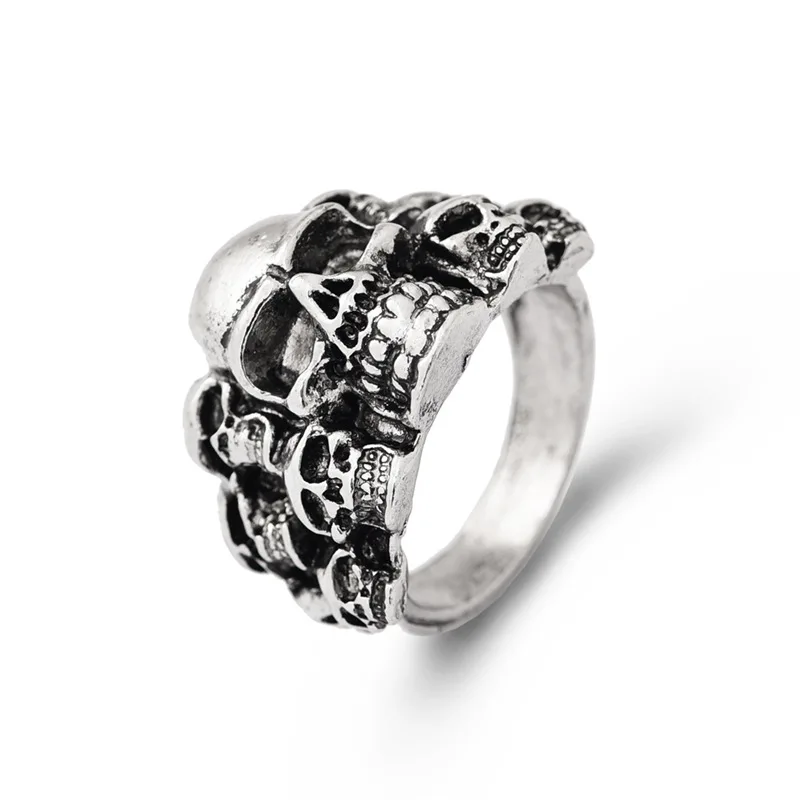 New fashion trend retro style men's skull ring exaggerated personality punk style skull ring hip hop rock ring wholesale
New fashion trend retro style men's skull ring exaggerated personality punk style skull ring hip hop rock ring wholesale