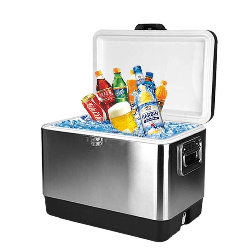 

51L Home/Car Refrigerator Automoble Mini Fridge Refrigerators Freezer Cooling Box frigobar Food Fruit Storage Fridge Compressor