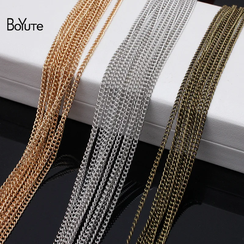 BoYuTe (90-95 Meters/Lot) Metal Iron 1.5MM Width Tassel Chain Materials Diy Hand Made Chain for Jewelry Making
BoYuTe (90-95 Meters/Lot) Metal Iron 1.5MM Width Tassel Chain Materials Diy Hand Made Chain for Jewelry Making