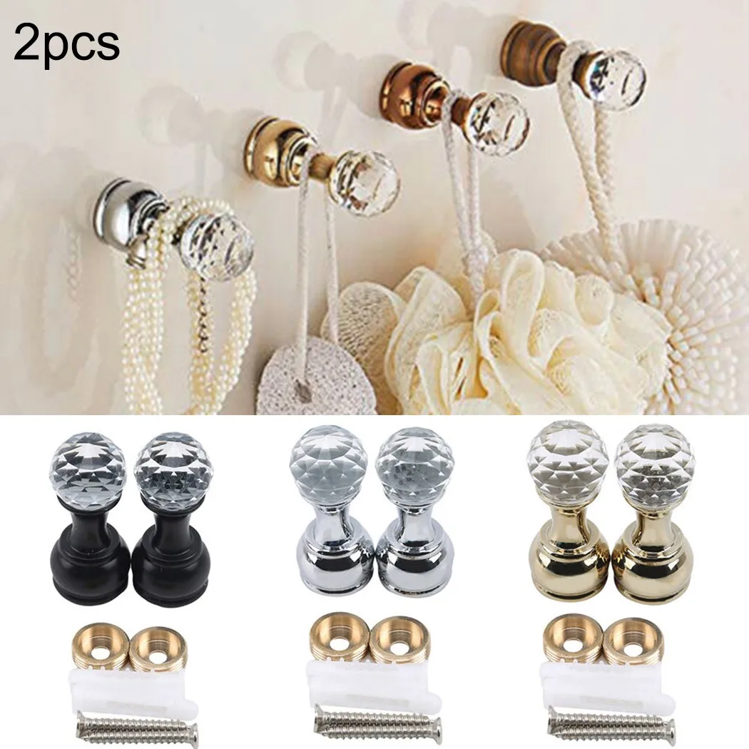 2*Crystal Decorative Wall Hooks Towel Hook Multiple Colour Brass Coat Robe Hook 6mm Electric Drill Drilling Installation
2*Crystal Decorative Wall Hooks Towel Hook Multiple Colour Brass Coat Robe Hook 6mm Electric Drill Drilling Installation