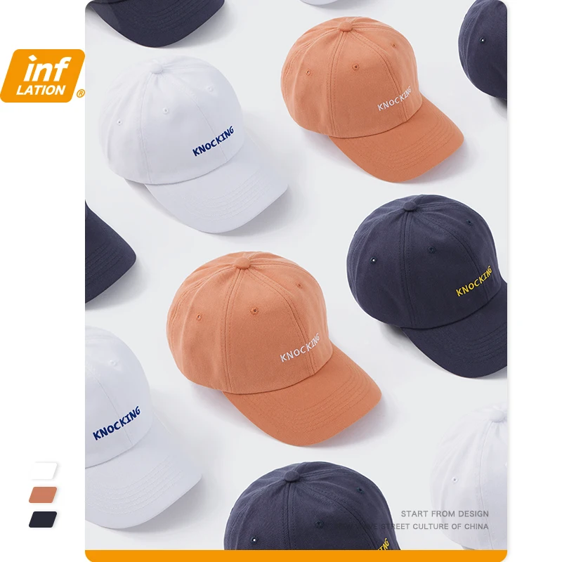 INFALTION Unisex Letter Embroidery Baseball Cap 100% Cotton Pure Color Outdoor Men's Baseball Cap Woman 315CI2020
INFALTION Unisex Letter Embroidery Baseball Cap 100% Cotton Pure Color Outdoor Men's Baseball Cap Woman 315CI2020