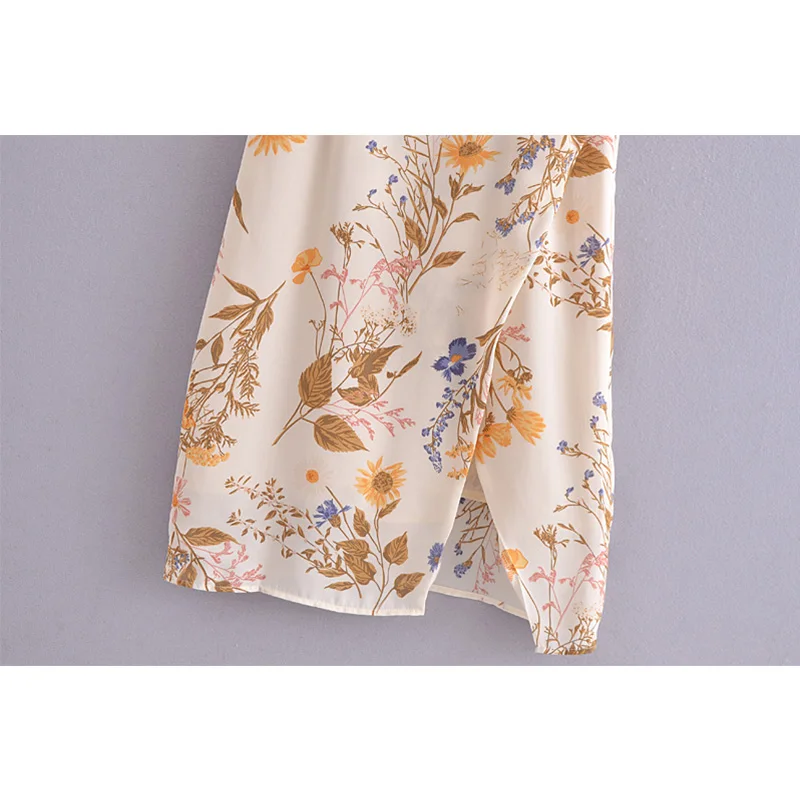 2021 Summer Women Vintage Floral Print Sexy Slits Sling Dress Za Female Holiday Beach Dress Chiffon Vestido
2021 Summer Women Vintage Floral Print Sexy Slits Sling Dress Za Female Holiday Beach Dress Chiffon Vestido