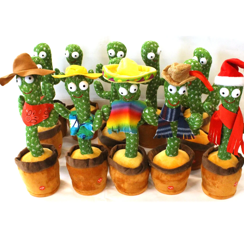 Children's Electronic Plush Cactus Can Sing Children's Toys Shaking Their Heads Dancing And Talking Glowing Plush Potted Toys
Children's Electronic Plush Cactus Can Sing Children's Toys Shaking Their Heads Dancing And Talking Glowing Plush Potted Toys