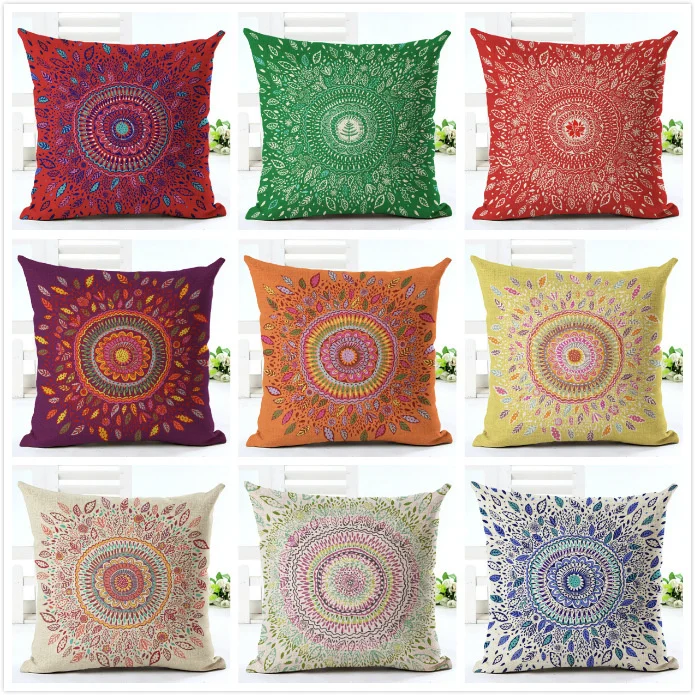 Sofa Decoration Cotton Linen Hugging Pillow Cover Mandala Living Room Home Cushion Cover 45x45cm
Sofa Decoration Cotton Linen Hugging Pillow Cover Mandala Living Room Home Cushion Cover 45x45cm