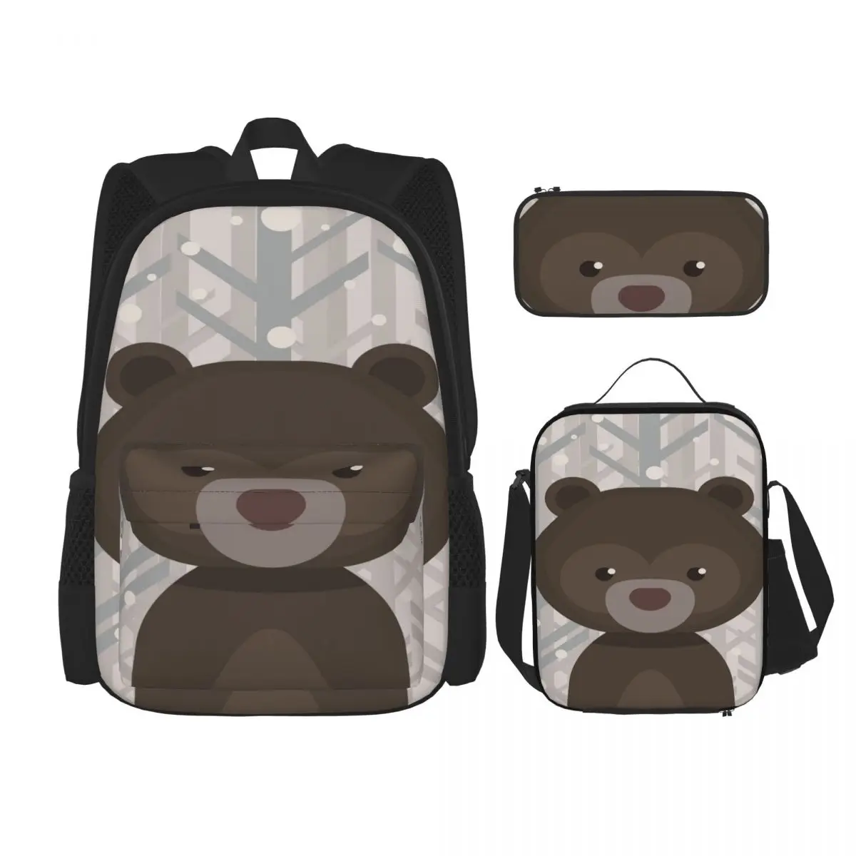 3PCS School Backpack Set Woodland Bear Bag Casual Student Backpacks School Bags for Teenagers Boys Girls
3PCS School Backpack Set Woodland Bear Bag Casual Student Backpacks School Bags for Teenagers Boys Girls