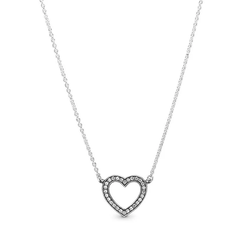 Original 925 Pure Silver New Heart-shaped Logo Pan Necklace Suitable For Women Wedding Diy Jewelry
Original 925 Pure Silver New Heart-shaped Logo Pan Necklace Suitable For Women Wedding Diy Jewelry