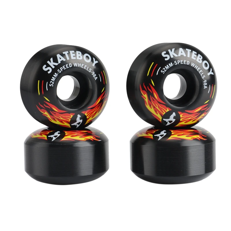 SKATEBOY Skateboard Wheel Four-Wheel Double-Warping Fancy Action Game 52X32 High Rebound 98A Competitive Wheel
SKATEBOY Skateboard Wheel Four-Wheel Double-Warping Fancy Action Game 52X32 High Rebound 98A Competitive Wheel