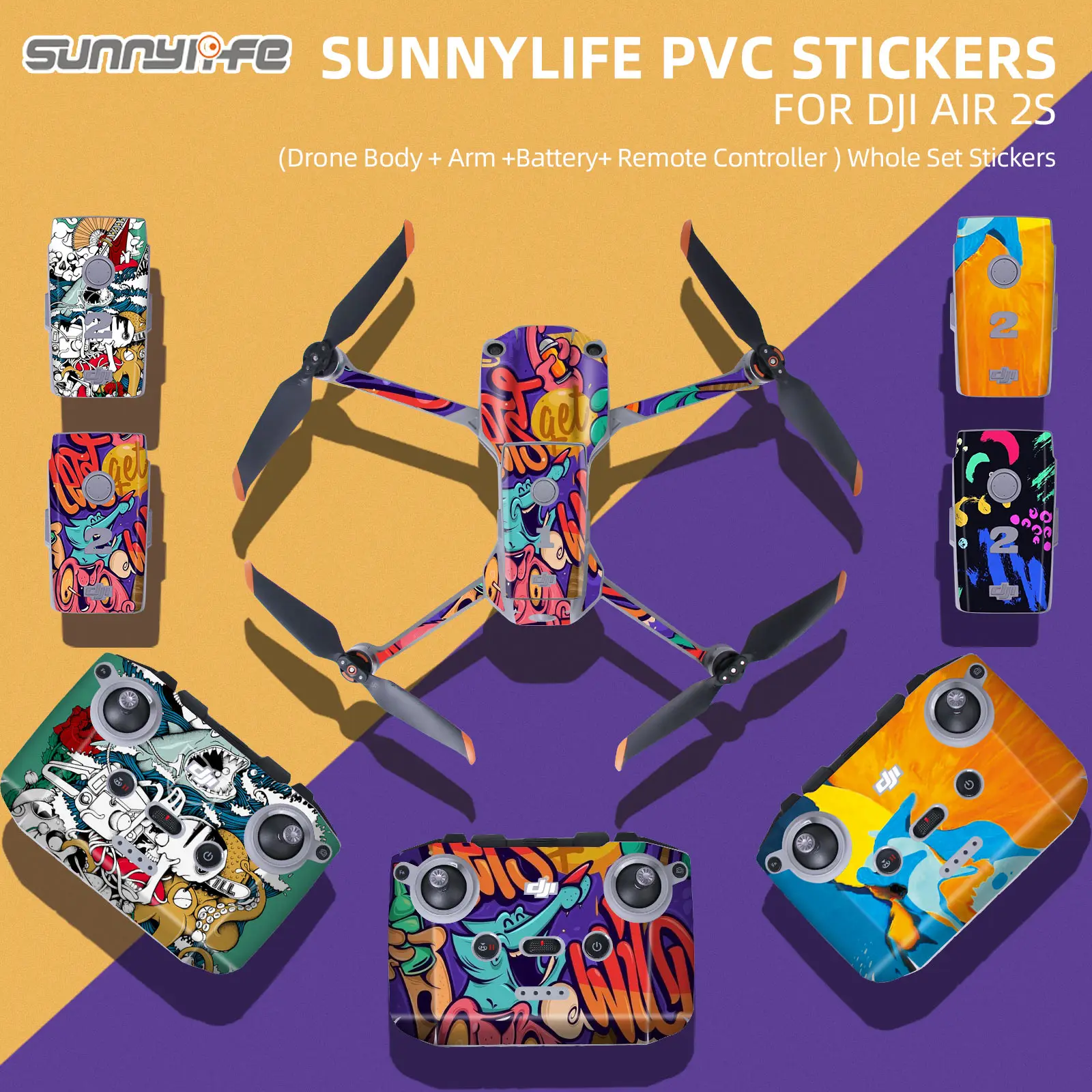 Mavic PVC Stickers Protective Film Scratch-proof Decals Skin for DJI Air 2S dron Professional
Mavic PVC Stickers Protective Film Scratch-proof Decals Skin for DJI Air 2S dron Professional