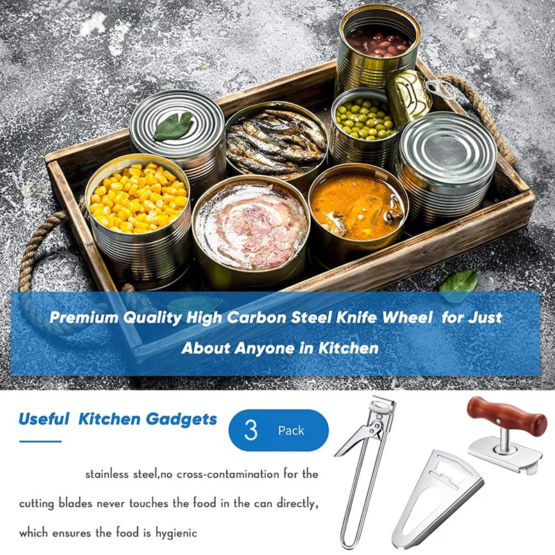 3Pcs Jar Opener Tools,Adjustable Stainless Steel Can Openers Triple-cornered Jar Opener Bottle Opener with Wooden Handle
3Pcs Jar Opener Tools,Adjustable Stainless Steel Can Openers Triple-cornered Jar Opener Bottle Opener with Wooden Handle