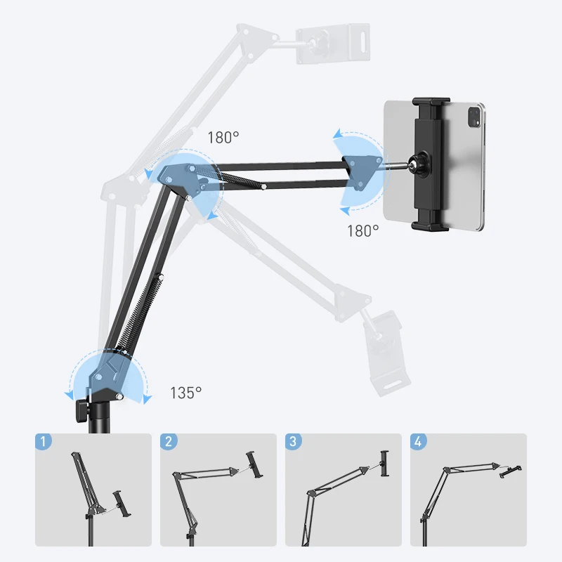 Flexible Arm Floor Tablet Phone Stand Holder Support For Xiaomi iPad Pro12.9 Lounger Bed Mount Bracket
Flexible Arm Floor Tablet Phone Stand Holder Support For Xiaomi iPad Pro12.9 Lounger Bed Mount Bracket