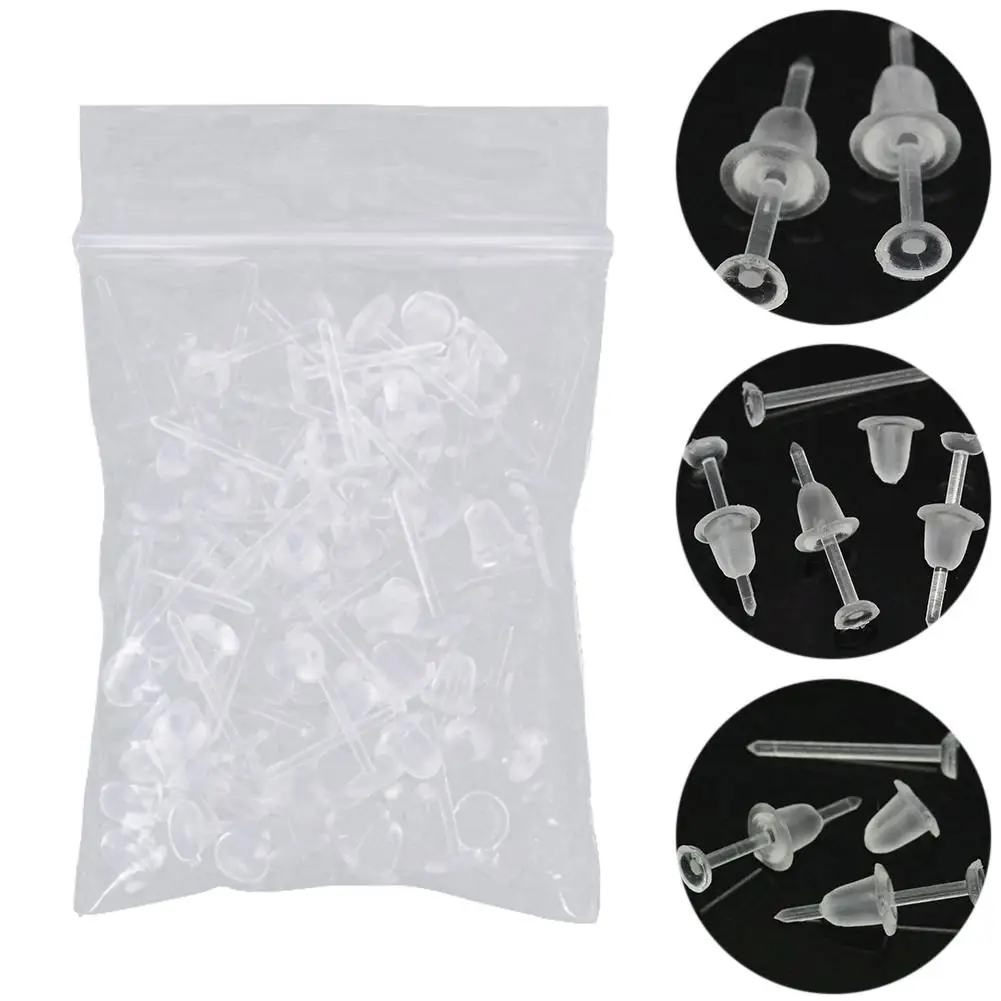 50Pcs/Set Unisex Clear Plastic Earring Post Ear Pins Backs DIY Jewelry Accessory Stud Earring Sets For Women Jewelry/Girls Jewel
50Pcs/Set Unisex Clear Plastic Earring Post Ear Pins Backs DIY Jewelry Accessory Stud Earring Sets For Women Jewelry/Girls Jewel