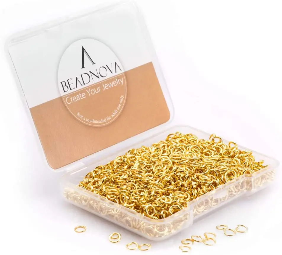 Золотые соединительные кольца BEADNOVA 4 мм для изготовления ювелирных изделий, открытые соединительные кольца для брелоков и ремонта ожерелья... 
Золотые соединительные кольца BEADNOVA 4 мм для изготовления ювелирных изделий, открытые соединительные кольца для брелоков и ремонта ожерелья...